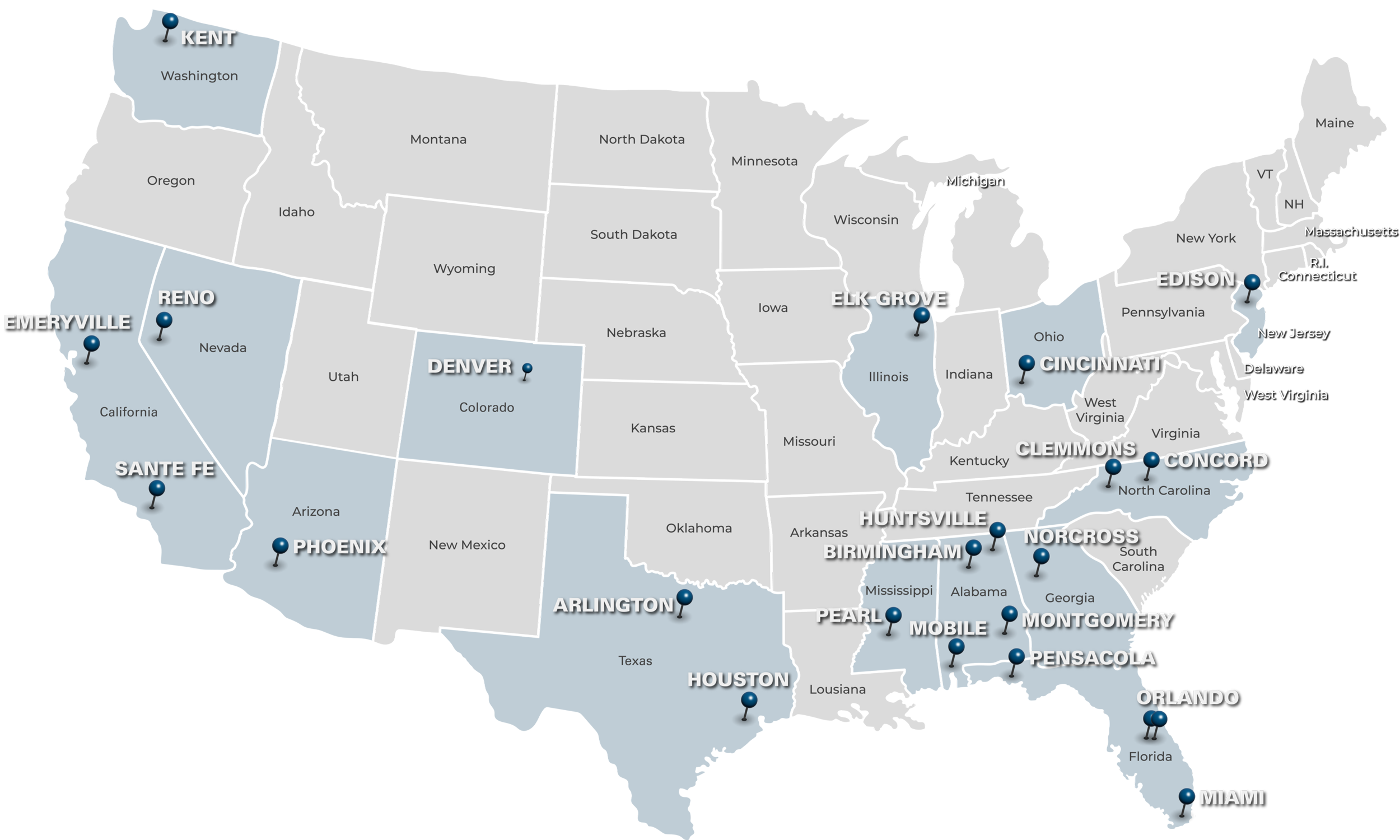 Locations Map